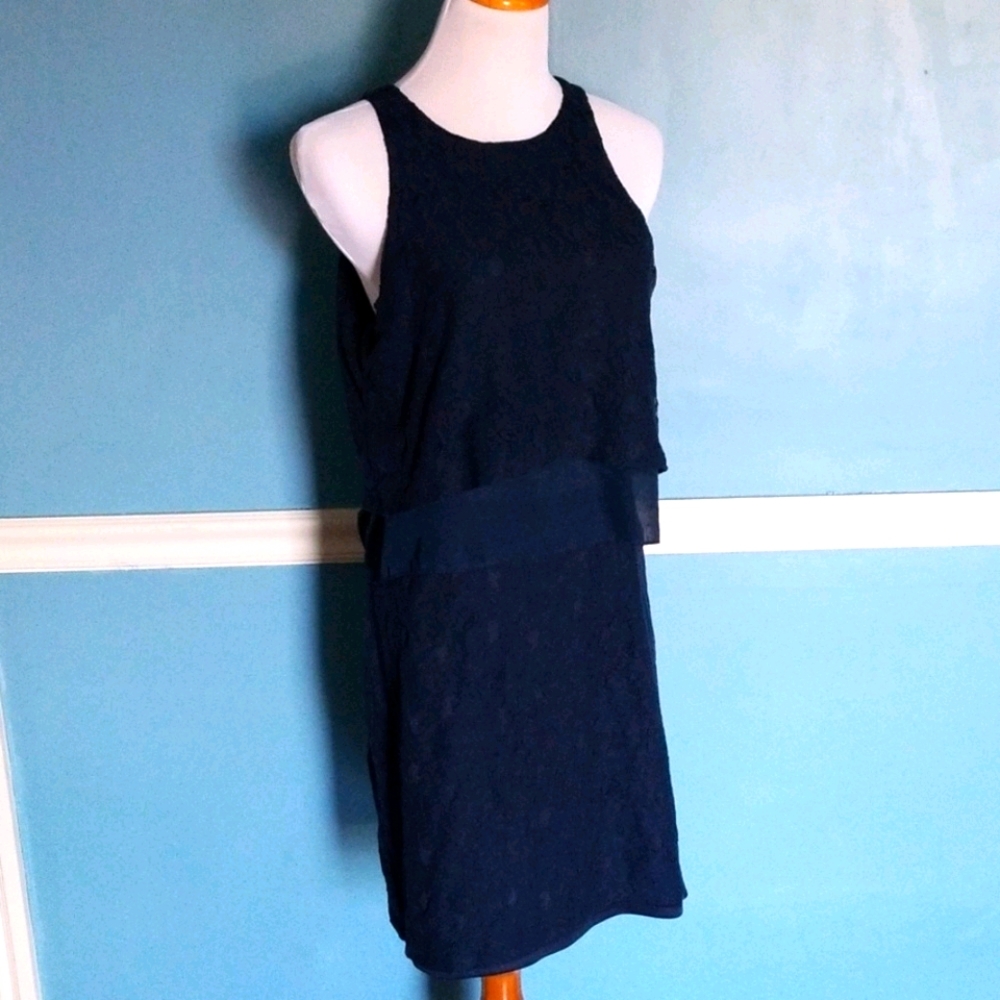 Navy Layered Lace Dress by Betsey Johnson  10
